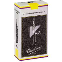 Vandoren V12 Soprano Saxophone Reed, Strength 3, Box of 10 
