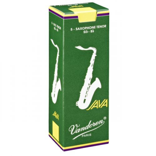 Vandoren Java Green Tenor Saxophone Reed, Strength 5, Box of 5