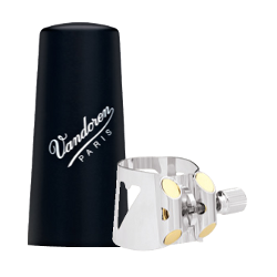 Vandoren Optimum Ligature and Plastic Mouthpiece Cap for Bass Clarinet