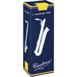 Vandoren Traditional Bass Saxophone Reed, Strength 2, Box of 5