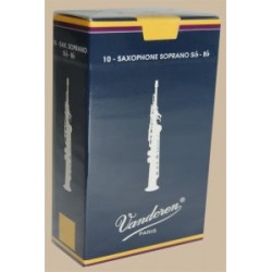 Vandoren Traditional Soprano Saxophone Reed, Strength 2, Box of 10