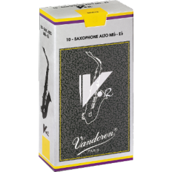 Vandoren V12 Alto Saxophone Reed, Strength 2.5, Box of 10