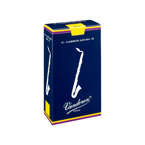 Vandoren Traditional Alto Clarinet Reed, Strength 1.5, Box of 10