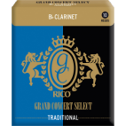 Rico Grand Concert Select Bb Clarinet Reed, Strength 3.5, Box of 10 