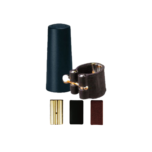 Vandoren V16 Leather Ligature and Plastic Mouthpiece Cap for Baritone Saxophone