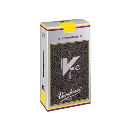 Vandoren V12 Eb Clarinet Reed, Strength 2.5, Box of 10