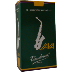 Vandoren Java Green Alto Saxophone Reed, Strength 3.5, Box of 10 