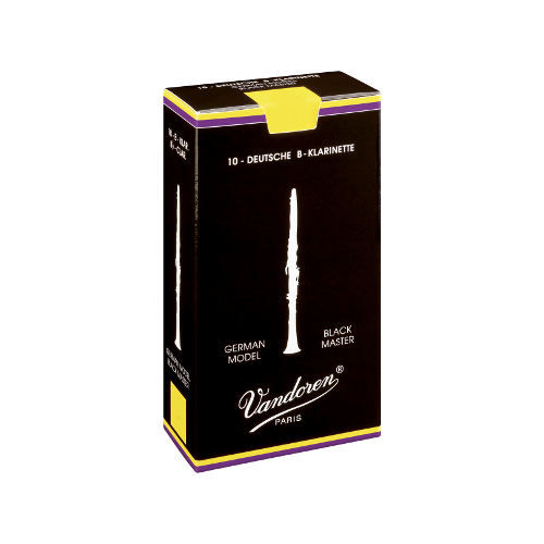 Vandoren Austrian Black Master Clarinet Reed, Strength 5+, Box of 10