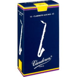 Vandoren Traditional Alto Clarinet Reed, Strength 2.5, Box of 10