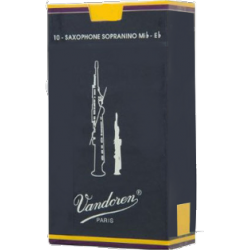 Vandoren Traditional Sopranino Saxophone Reed, Strength 4, Box of 10