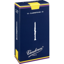Vandoren Traditional Eb Clarinet Reed, Strength 3, Box of 10 