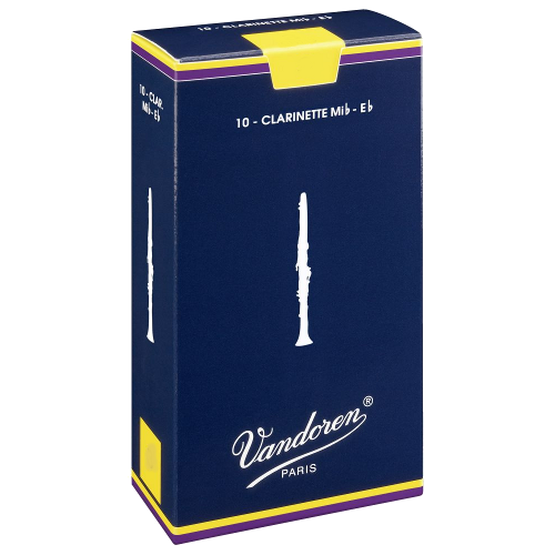 Vandoren Traditional Eb Clarinet Reed, Strength 3, Box of 10 