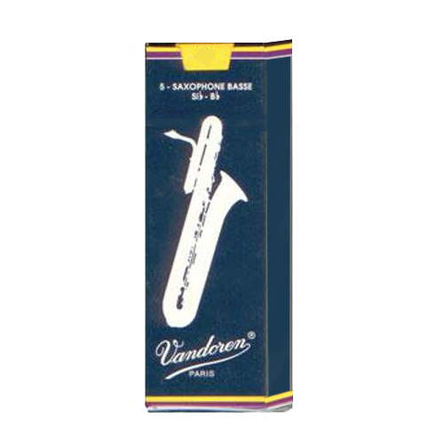Vandoren Traditional Bass Saxophone Reed, Strength 4, Box of 5