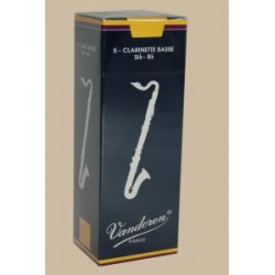 Vandoren Traditional Bass Clarinet Reed, Strength 4, Box of 5