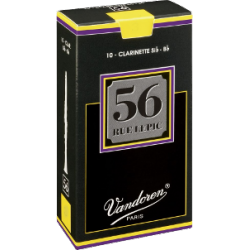 Vandoren 56 Rue Lepic Bb Clarinet Reed, Strength 3.5+, Box of 10