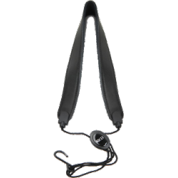 Rico Strap in Leather for Tenor or Baritone Saxophone, Metal Hook