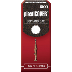 Rico Plasticover Soprano Saxophone Reed, Strength 1.5, Box of 5