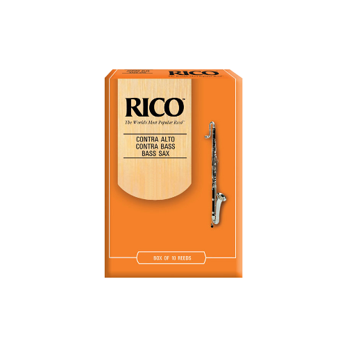 D'Addario Orange Contrabass Clarinet Reed Strength 3, Box of 10