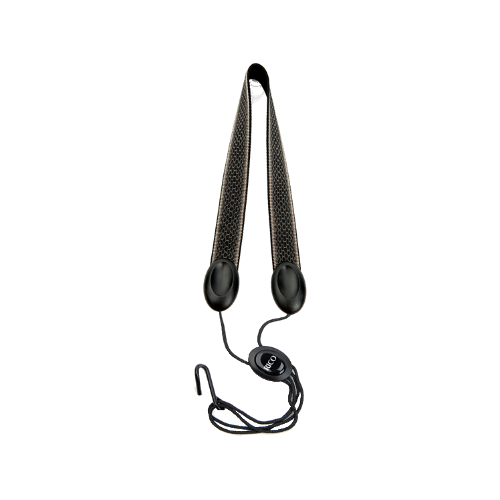Rico Strap for Tenor or Baritone Saxophone in Spotted Grey, Metal Hook
