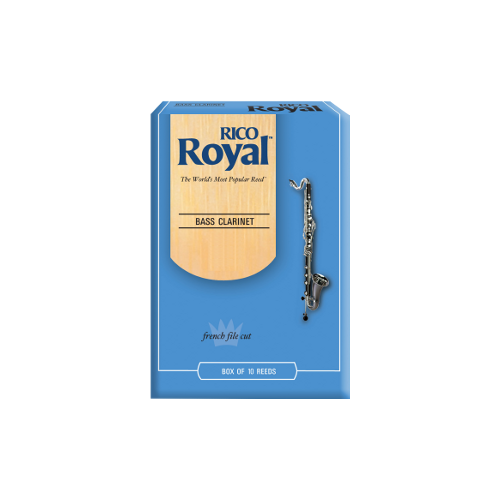 Rico Royal Bass Clarinet Reed, Strength 1.5, Box of 10