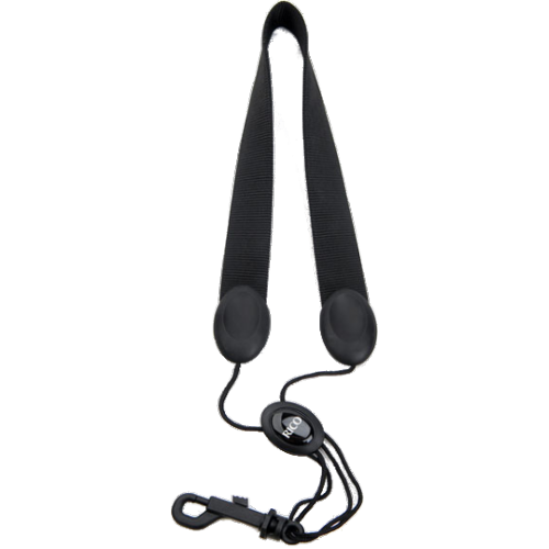 Rico Strap for Soprano or Alto Saxophone with Snap Hook, in Black