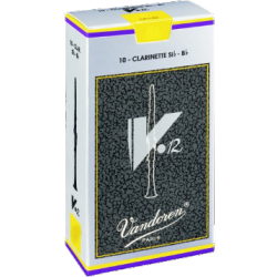 Vandoren v12 Bb Clarinet Reed, Strength 2.5, Box of 10 