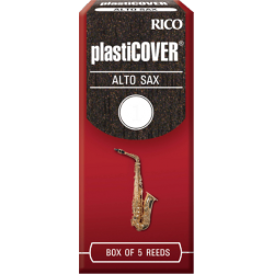Rico Plasticover Eb Alto Saxophone Reed, Strength 1, Box of 5