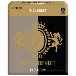 Rico Grand Concert Select Evolution Bb Clarinet Reed, Strength 5, Box of 10