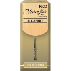 Rico Mitchell Lurie Premium Bb Clarinet Reed, Strength 1.5, Box of 5 