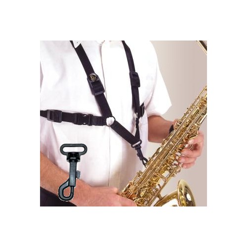 Men's XL Strap for Tenor and Alto Saxophone with Plastic Snap Hook