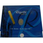 Rigotti Gold Jazz Alto Saxophone Reed, Strength 3, Box of 3