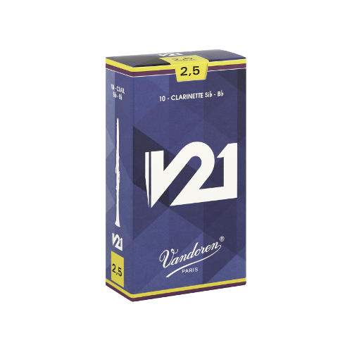 Vandoren V21 Bb Clarinet Reed, Strength 3, Box of 10 