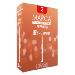 Marca Premium Cut Bb Clarinet Reed, Strength 1.5, Box of 10