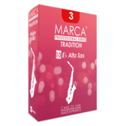 Marca Tradition Alto Saxophone Reed, Strength 4.5, Box of 10