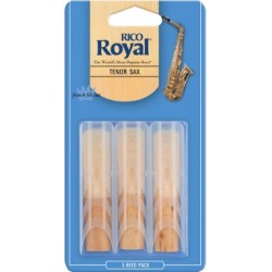Rico Royal Tenor Saxophone Reed, Strength 1.5, Box of 3
