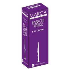 Marca American Vintage Bb Clarinet Reed, Strength 2.5, Box of 5 