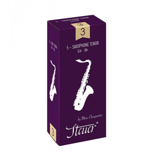 Steuer Traditional Tenor Saxophone Reed, Strength 3.5, Box of 5 