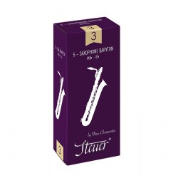 Steuer Traditional Baritone Saxophone Reed, Strength 2, Box of 5 