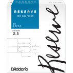 D'Addario Reserve Bb Clarinet Reed, Strength 2.5, Box of 10 