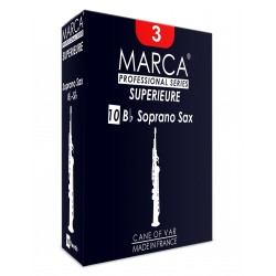 Marca Superieure Soprano Saxophone Reed, Strength 1.5, Box of 10