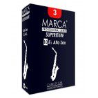 Marca Superieure Alto Saxophone Reed, Strength 4, Box of 10 