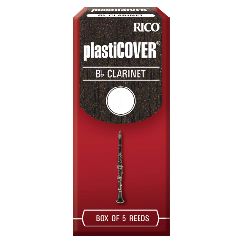 Rico Plasticover Bb Clarinet Reed, Strength 2.5, Box of 5