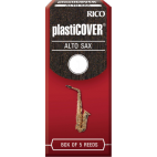 Rico Plasticover Eb Alto Saxophone Reed, Strength 4, Box of 5