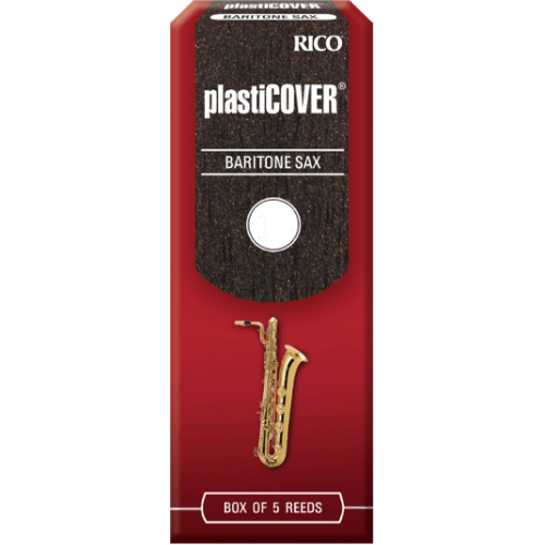 Rico Plasticover Baritone Saxophone Reed, Strength 4, Box of 5