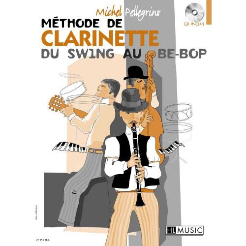 Clarinet Learning Book "Du Swing Au Be-Bop" - Pellegrino + CD (French)