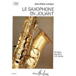 Saxophone Study Book "Saxophone en Jouant" - J.M. Londeix, Volume 3 (French)