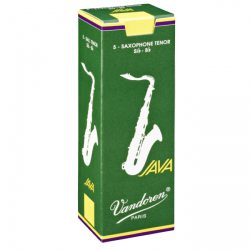 Vandoren Java Green Tenor Saxophone Reed, Strength 3.5, Box of 5