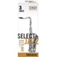 D'Addario Select Jazz Tenor Saxophone Reed, Strength 3, Unfiled (Hard), Box of 5