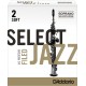 D’Addario Select Jazz Soprano Saxophone Reed, Strength 2, Filed (Soft), Box of 10
