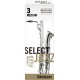 D’Addario Select Jazz Baritone Saxophone Reed, Strength 3, Filed (Medium), Box of 5